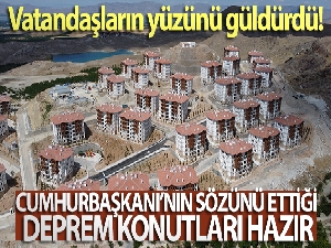 Malatya'da tamamlanan deprem konutları vatandaşların yüzünü güldürdü