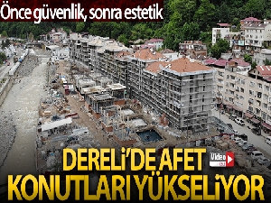 Selin yaralarının sarıldığı Dereli'de afet konutlarının inşasında önce güvenlik, sonra estetiğe önem veriliyor