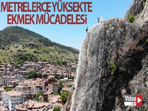 Metrelerce yüksekte ekmek mücadelesi