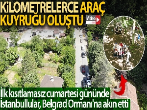 İlk kısıtlamasız cumartesi gününde İstanbullular, Belgrad Ormanı'na akın etti