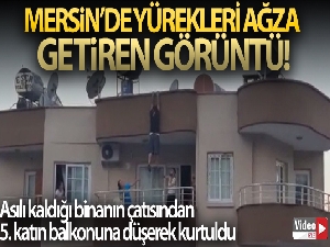 Mersin'de yürekleri ağza getiren görüntü