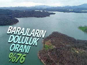 İstanbul'da barajların doluluk oranı yüzde 76