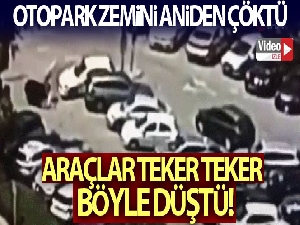 Kudüs'te otopark zemini çöktü