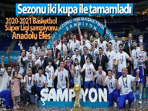 2020-2021 Basketbol Süper Ligi şampiyonu Anadolu Efes oldu