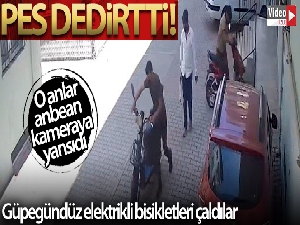 Güpegündüz elektrikli bisiklet hırsızlığı pes dedirtti
