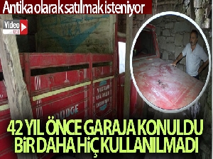 42 yıl önce garaja konulan kamyonet bir kere bile dışarı çıkartılmadı