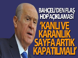 Bahçeli'den flaş HDP açıklaması