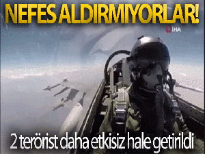 Gara bölgesine düzenlenen hava harekatıyla 2 terörist etkisiz hale getirildi