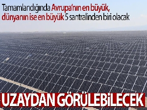 Dev güneş santralinin SCADA binasının temeli bakanların katılımıyla atıldı