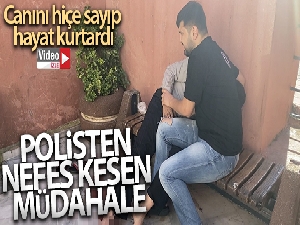 Beyoğlu'nda nefes kesen müdahale: Polis canını hiçe sayıp hayat kurtardı