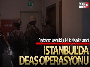 İstanbul'da DEAŞ operasyonu: Yabancı uyruklu 14 kişi yakalandı