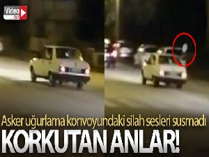 Başkent'te asker uğurlama konvoyunda silah sesleri