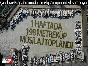Çanakkale Boğazı'nda 1 haftada 198 metreküp müsilaj toplandı