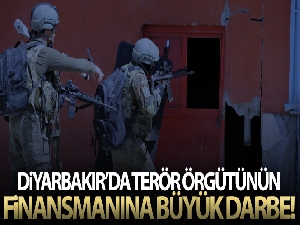 Diyarbakır'da terör örgütünün finansmanına büyük darbe!