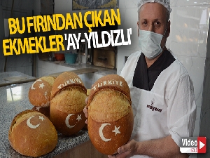 Bu fırından çıkan ekmekler 'ay-yıldızlı'