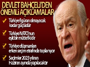 Devlet Bahçeli'den önemli açıklamalar