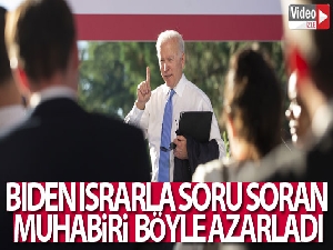 Biden, ısrarla soru soran muhabiri azarladı