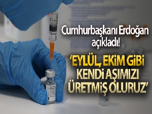 Cumhurbaşkanı Erdoğan yerli aşı hakkında açıklamada bulundu