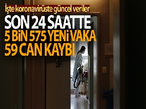 Türkiye'de son 24 saatte 5.575 koronavirüs vakası tespit edildi