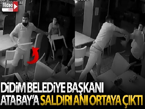 Başkan Atabay'a saldırı anı ortaya çıktı