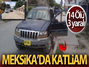 Meksika'da katliam: 14 ölü, 3 yaralı