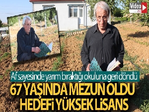 67 yaşında mezun olan fizikçi Zeki amcanın yeni hedefi yüksek lisans
