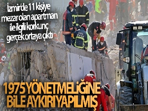 İzmir'de 11 kişiye mezar olan apartman 1975 Yönetmeliğine bile aykırı yapılmış