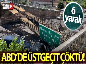 Washington DC'de üstgeçit çöktü: 6 yaralı