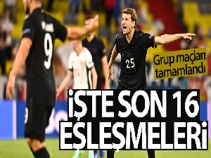 EURO 2020'de son 16 eşleşmeleri belli oldu
