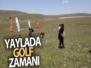 Artvin'de yaylacı çocuklar golf sporuyla tanıştı