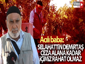 Kobani olaylarında yüreği yanan baba konuştu: 'Selahattin Demirtaş ceza alana kadar içimiz rahat olmaz'