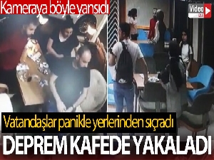 Bingöl'deki deprem güvenlik kameralarına yansıdı
