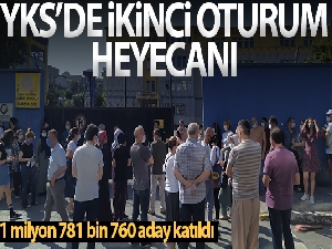 1 milyon 781 bin 760 adayın katıldığı AYT başladı