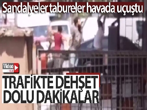 Maltepe'de pes dedirten olay: Sandalyeler tabureler havada uçuştu