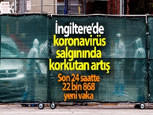 İngiltere'de 30 Ocak'tan bu yana en yüksek günlük vaka