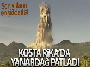 Kosta Rika'da yanardağ patladı