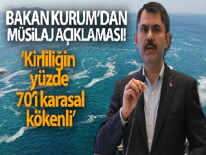 Bakan Kurum: 'Bugüne kadar 8 bin 405 metreküp müsilaj topladık'