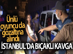 Ünlü oyuncu Ayşegül Çınar bıçaklı kavga sonrası gözaltında:7'si polis 12 yaralı
