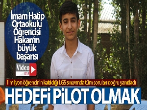 Türkiye birincisi imam hatipli öğrencinin hedefi pilot olmak
