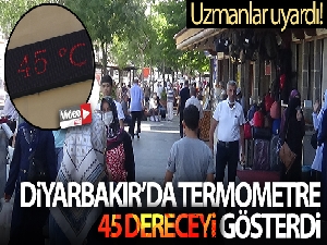 Diyarbakır'da termometre 45 dereceyi gösterdi, uzmanlar uyardı