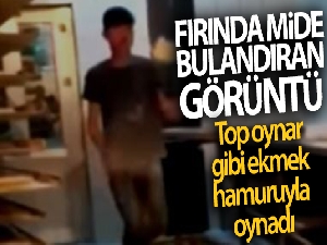 Erciş'teki fırında mide bulandıran görüntü