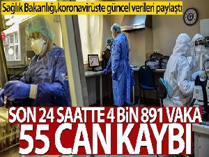 Türkiye'de son 24 saatte 4.891 koronavirüs vakası tespit edildi