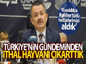 Tarım ve Orman Bakanı Pakdemirli: 'Türkiye'nin gündeminden ithal hayvanı çıkarttık'