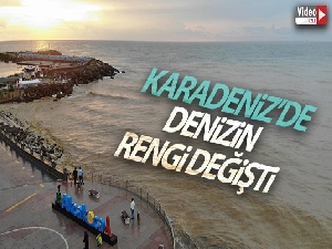 Karadeniz'de denizin rengi değişti