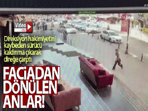 Bahçelievler'de faciadan dönülen kaza kamerada