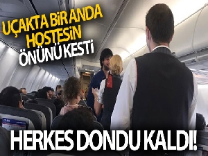 İstanbul-Denizli uçağında ilginç anlar: Herkes dondu kaldı