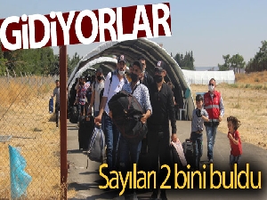 Ülkelerine bayram için giden Suriyelilerin sayısı 2 bini buldu