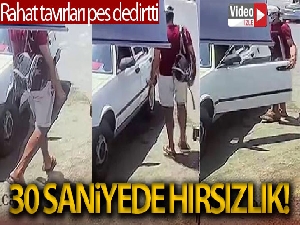 30 saniyede çaldı, kendi otomobiline biner gibi, binip gitti