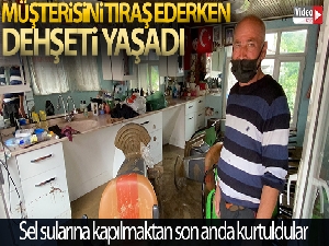 Müşterisini tıraş ederken dehşeti yaşadı