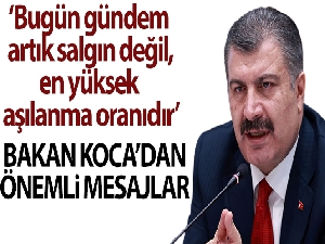 Bakan Koca: 'Hastalığı geçirmiş olan kişilerde hatırlatma aşısının yeterli olacağı Bilim Kurulumuzca değerlendirildi'